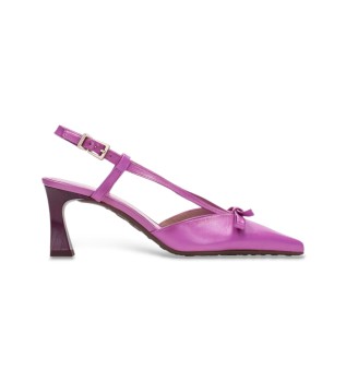 Zapatos de Piel con Lazo rosa