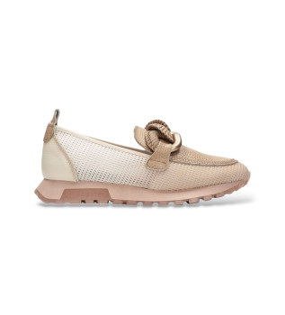 Mocasines de Piel Sumatra beige