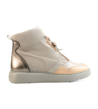 Zapatillas de Piel Picual gris