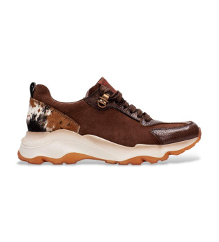 Brown Nepal Leather Sneakers