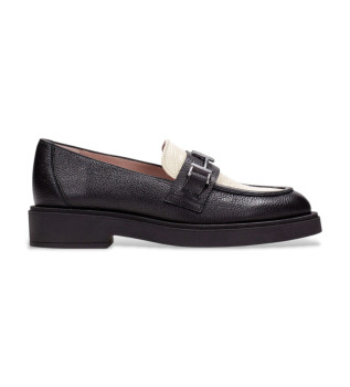 Mocassins de couro Milk preto