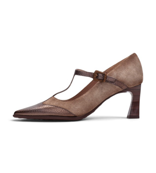 Pariser Lederschuhe taupe
