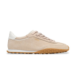 Sneakers Bridge in pelle beige