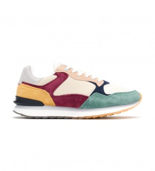 Wielokolorowe skórzane buty sportowe City