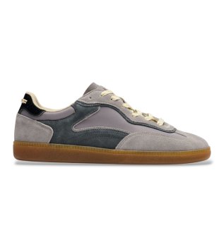 Park Leder Sneakers grau