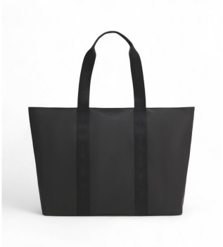 Saco com logtipo em tons de preto nas pegas