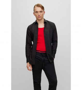 Kenno Slim Fit skjorte sort