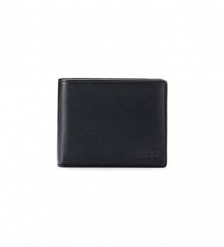 Plnbok i lder med prglad logotyp svart