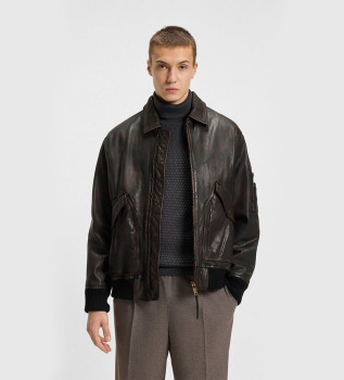 Leren jas Laviat bruin