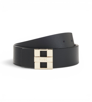 Zita zwarte leren riem