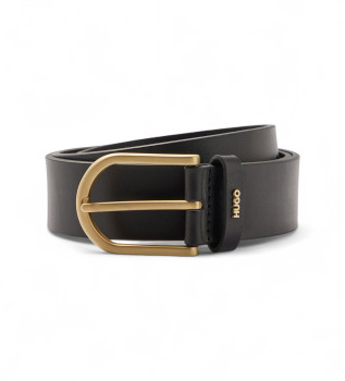 Skórzany pasek Zoey czarny