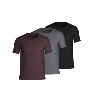 Set 3 Camisetas Interiores de Algod�n multicolor
