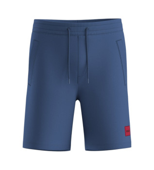 Pantaloncini in pile blu