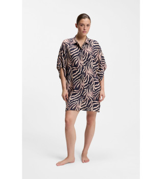 Vestido Fancy negro, marr�n