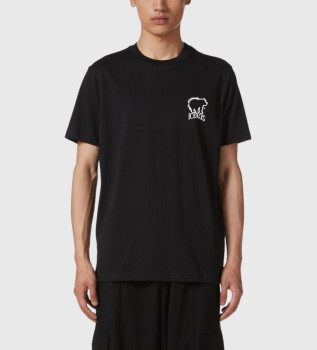 Camiseta corte ajustado con estampado de osos negro