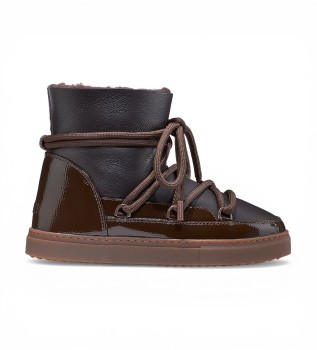 Botas de Pele Gloss marrom