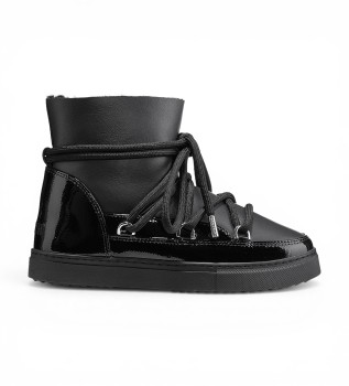 Botas de Pele Gloss preto