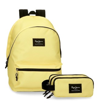 Aris Rucksack mit Tasche gelb