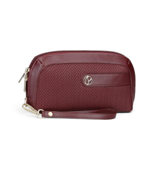 Vejica Torbica za roke burgundske barve