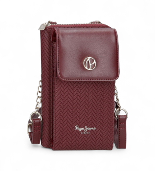 Sprig burgundy mobiltaske burgundy