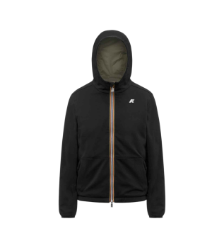 V�ndbar interlockjacka svart, gr�n