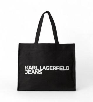 Bolsa de lona con Logo negro