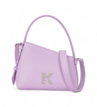 Mini Geo purple shoulder bag
