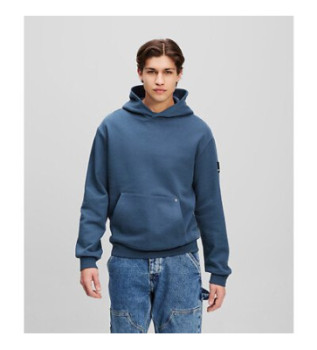 Sweatshirt med bl logopatch