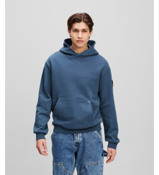 Sweatshirt med bl logopatch