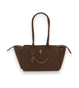 Brun ruskindsshoppertaske Sloane