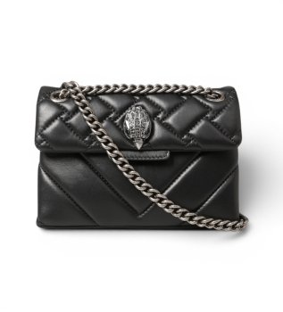 Mala de couro Mini Kensington preta