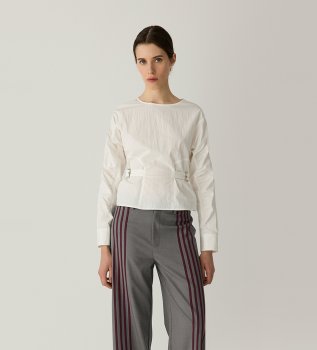 Blusa Jaxe a maniche lunghe bianco sporco