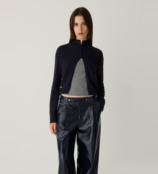 Cardigan Halsey blu marino
