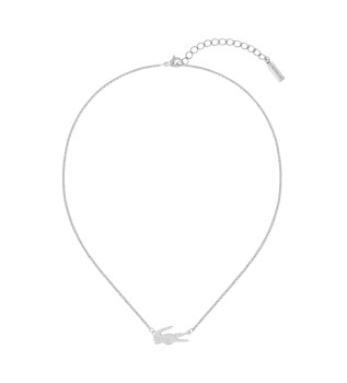 Versilberte Stahlhalskette