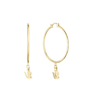 Bgelohrringe mit vergoldetem Anhnger