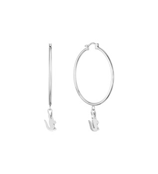 Ohrringe mit versilberten Anhngern