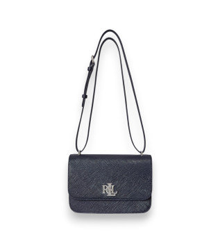 Sac  bandoulire moyen en cuir Sophee bleu
