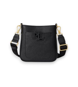 Borsa a tracolla Cameryn piccola in pelle nera
