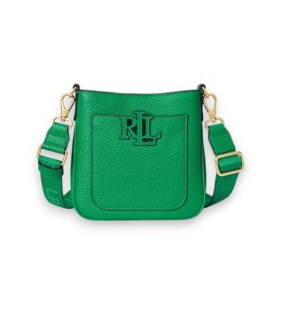 Borsa a tracolla Cameryn piccola in pelle verde