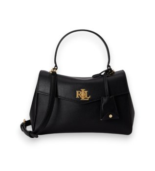 Liten Farrah satchel-väska i svart nappaskinn