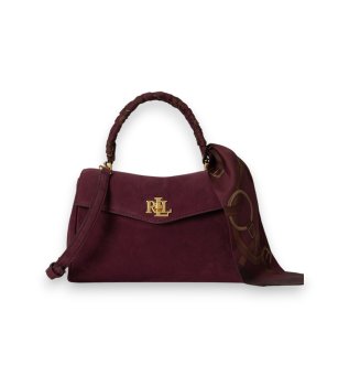 Borsa in camoscio Soft bordeaux