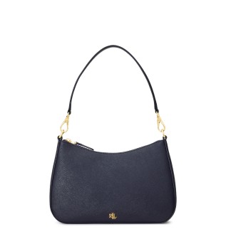Danni mellemstor marineblå crossbody-taske i læder
