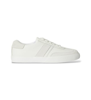 Zapatillas Braylee de piel y ante blanco