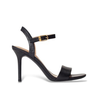 Sandalias Gwen de piel bru�ida negro