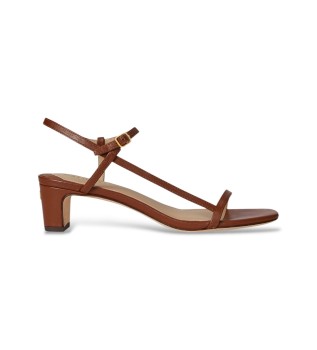 Sandalias Lainee de piel de napa marr�n