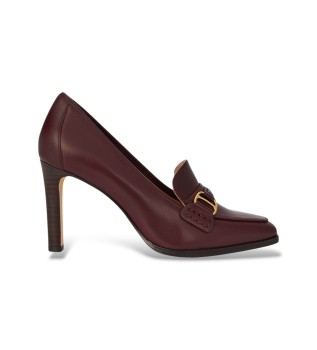 Scarpa d�collet� Tasha in pelle bordeaux