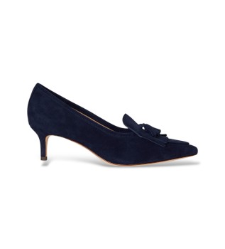 Scarpe d�collet� Adrienne in pelle scamosciata blu navy