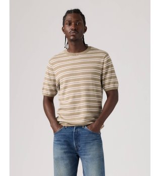 Camiseta de manga curta bege