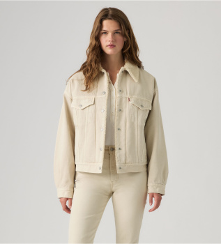 90s Sherpa Trucker jakke i beige