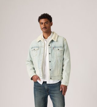 Jaqueta Type 3 Sherpa Trucker azul claro